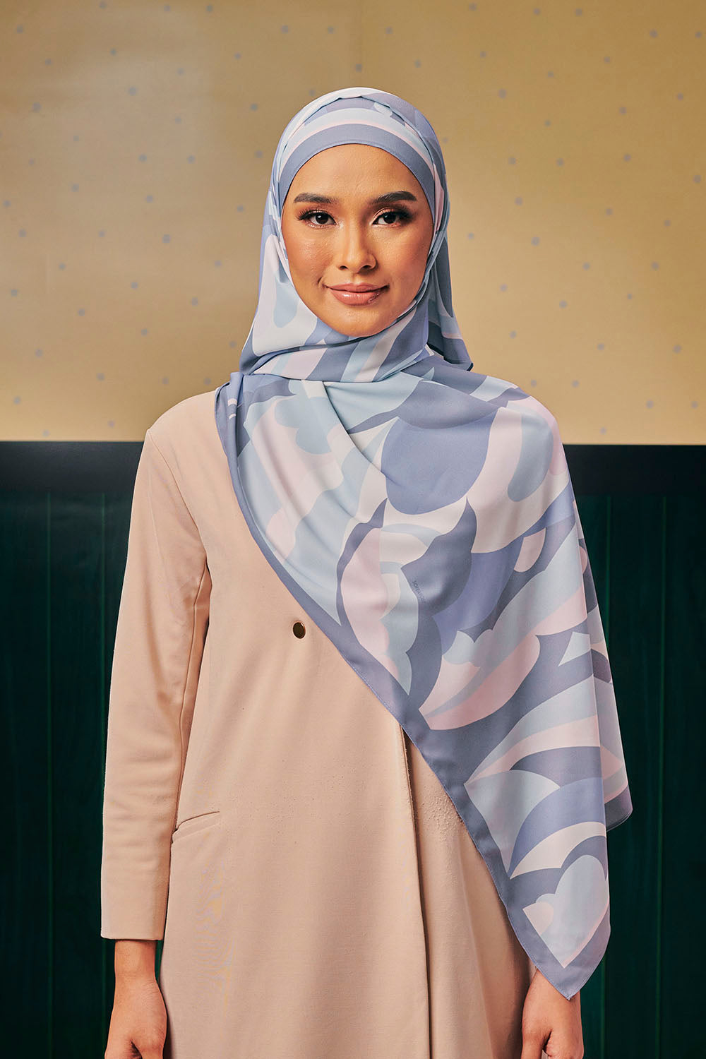 Durra Dalilah Instant Shawl in Poised Horizon