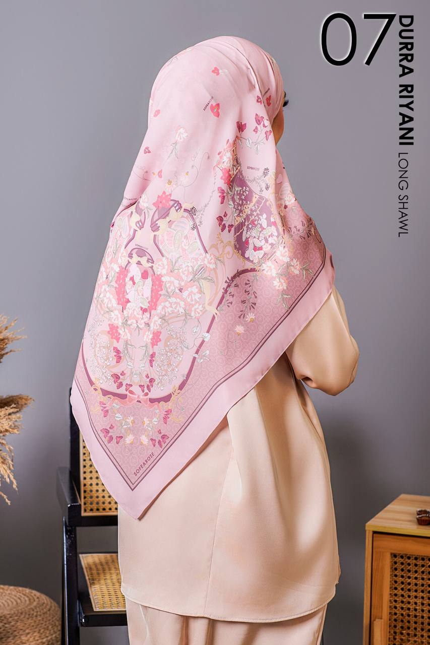 Durra Riyani in Widya (Dusty Pink) Shawl