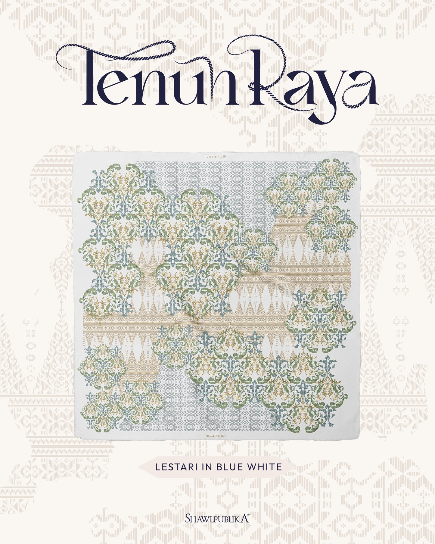 Lestari in Blue White