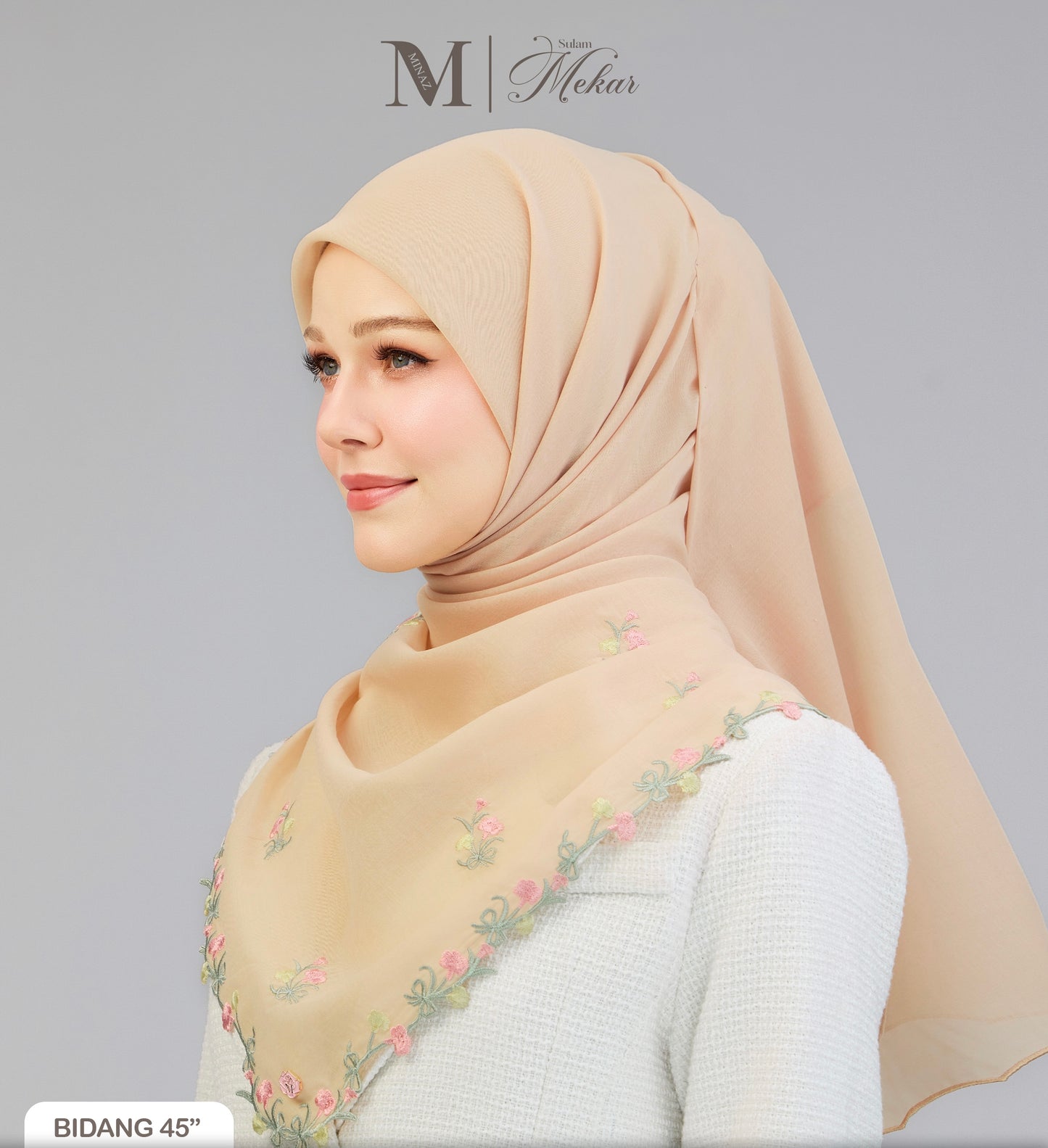 Sulam Mekar in Dusty Peach 45”
