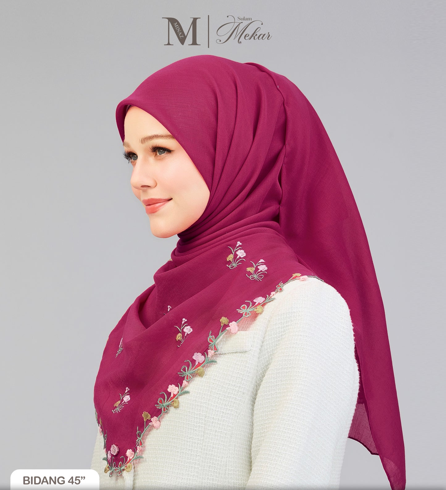 Sulam Mekar in Magenta 45”
