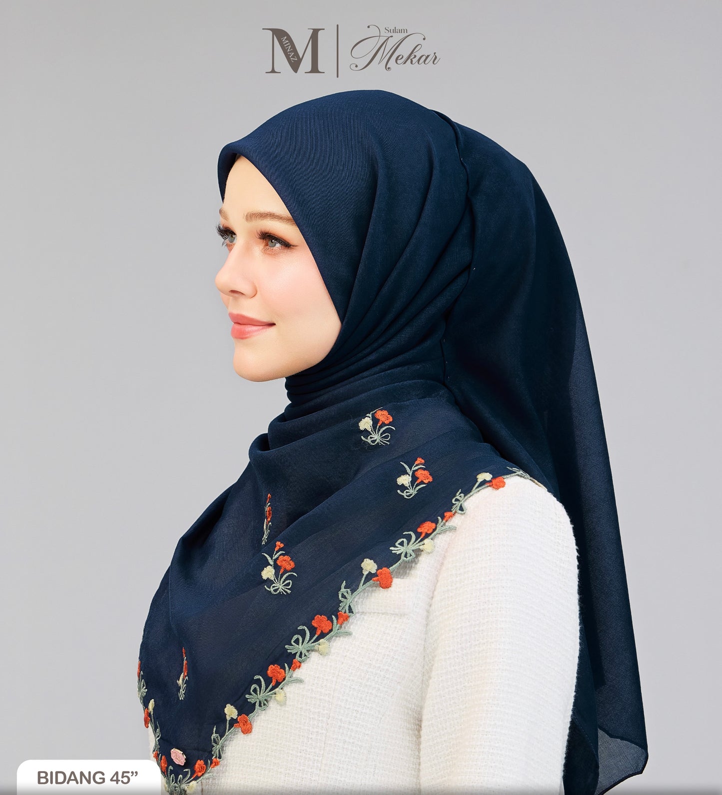 Sulam Mekar in Dark Blue 45”