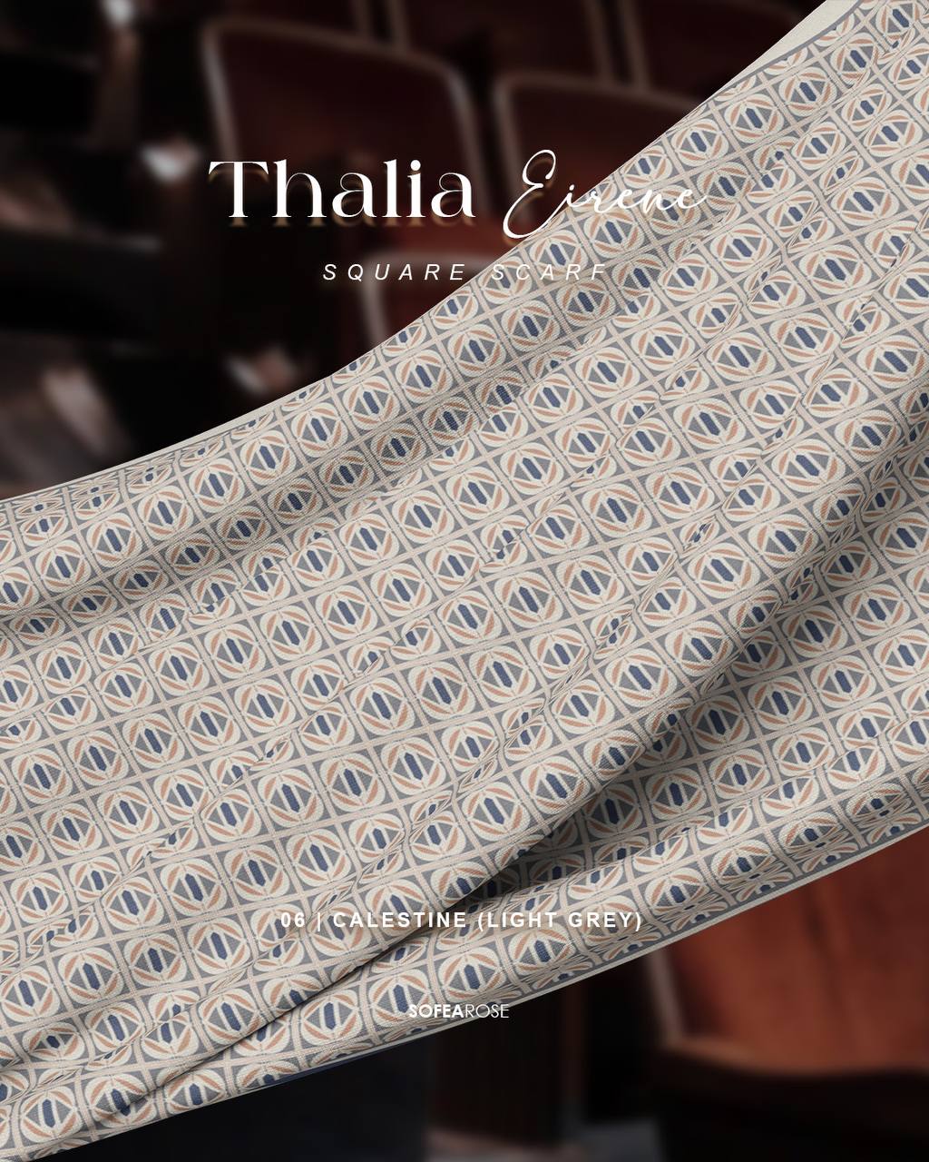 Thalia Eirene in Calestine(Light Grey) Square