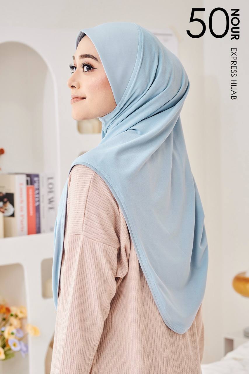 Nour Express Hijab in Baby Blue