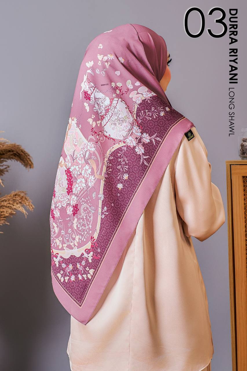 Durra Riyani in Cinta (Dusty Plum) Shawl