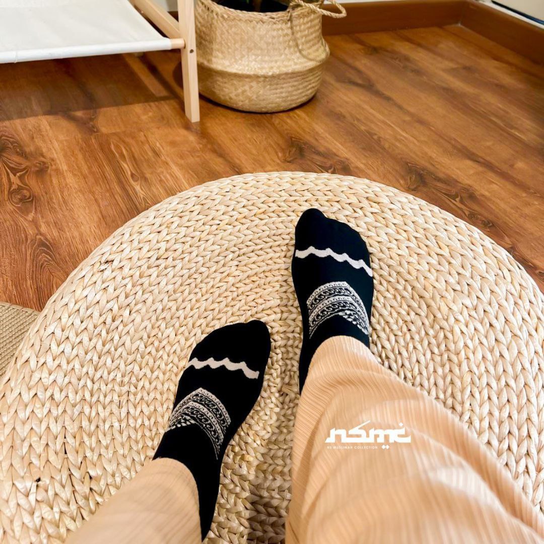 Hazel Black Hijab Socks (B5)