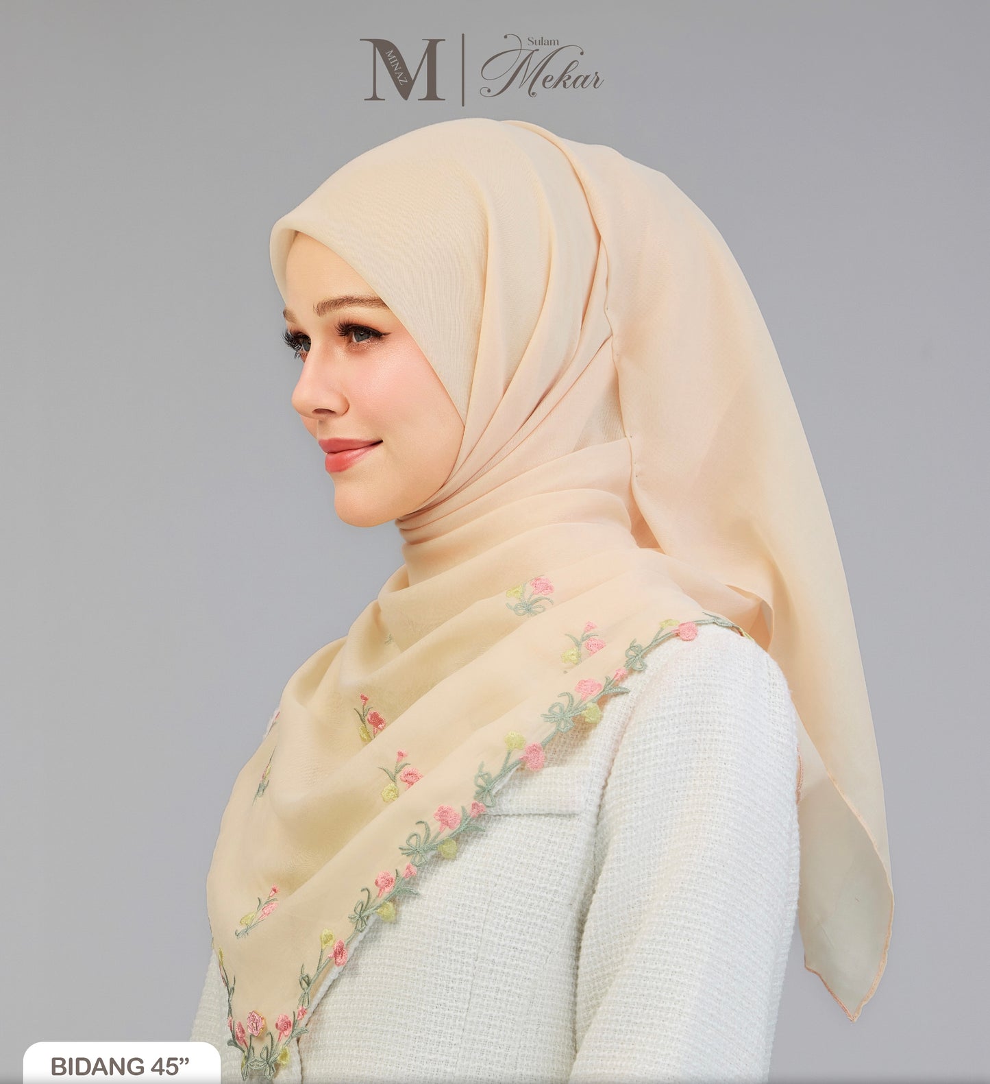 Sulam Mekar in Cream 45”