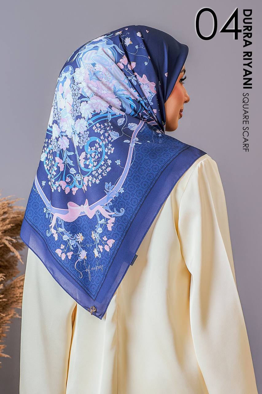 Durra Riyani in Salsabila (Navy Blue) Square