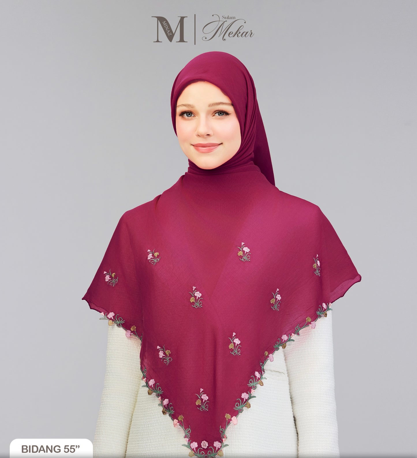 Sulam Mekar in Magenta 55”