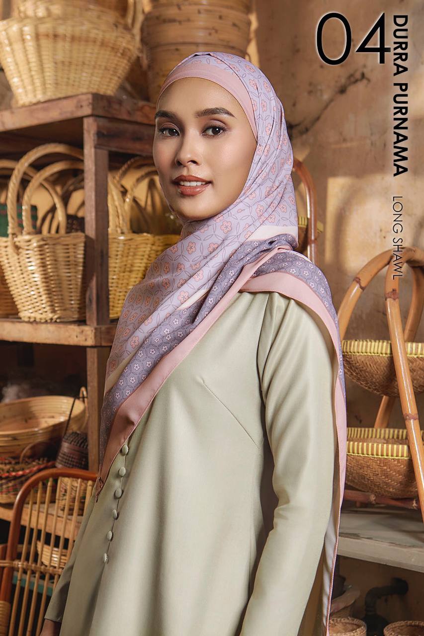 Durra Purnama in Pastel Grandeur (Shawl)