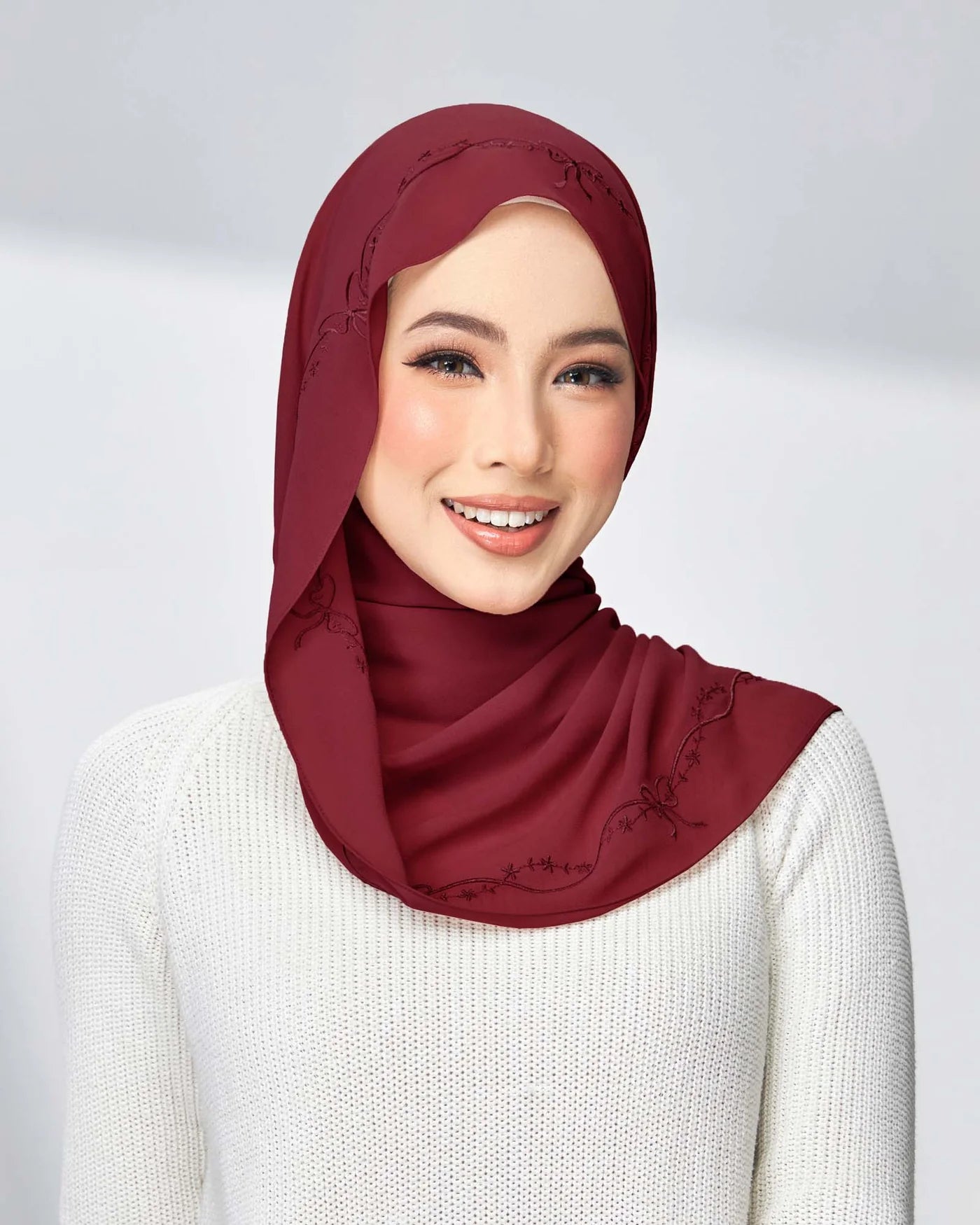 Elysian in Ruby Wine (Shawl)