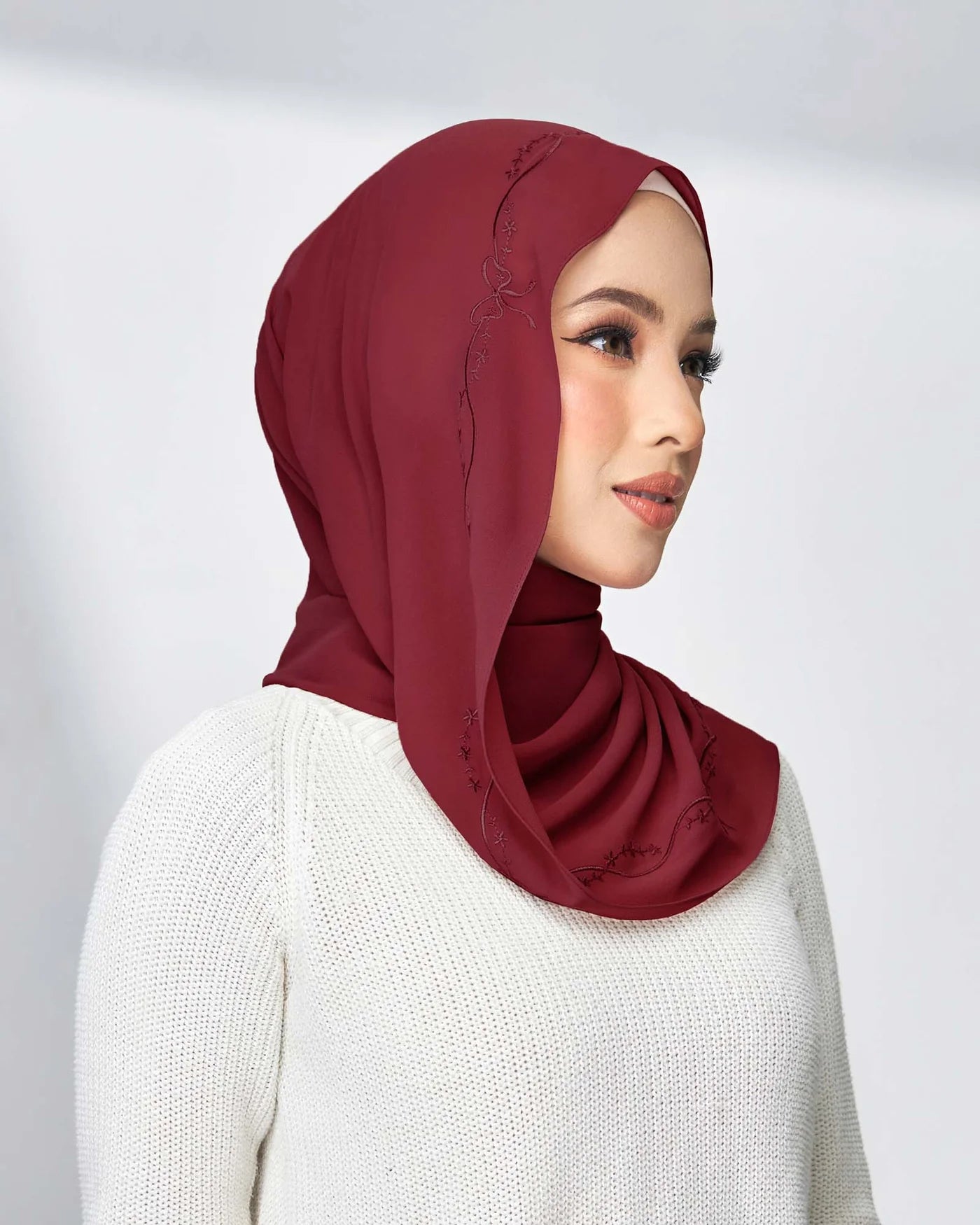 Elysian in Ruby Wine (Shawl)