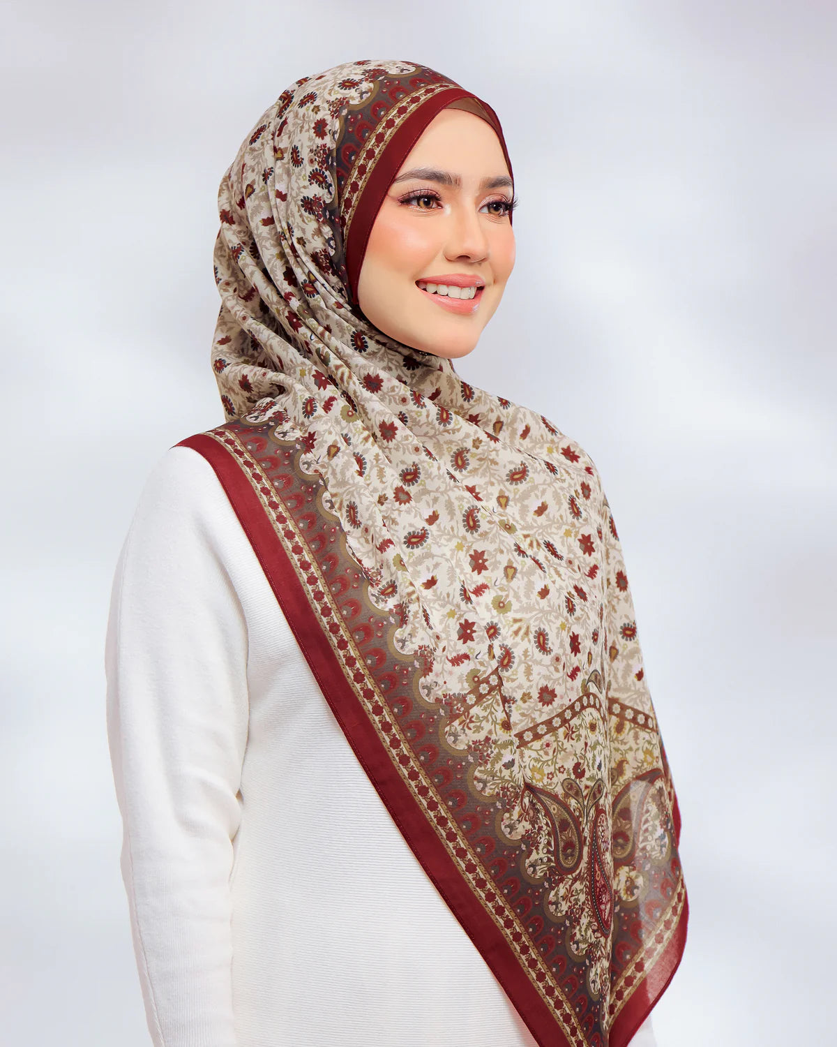 Mohabbatein in Sanjana Flame Cotton Shawl