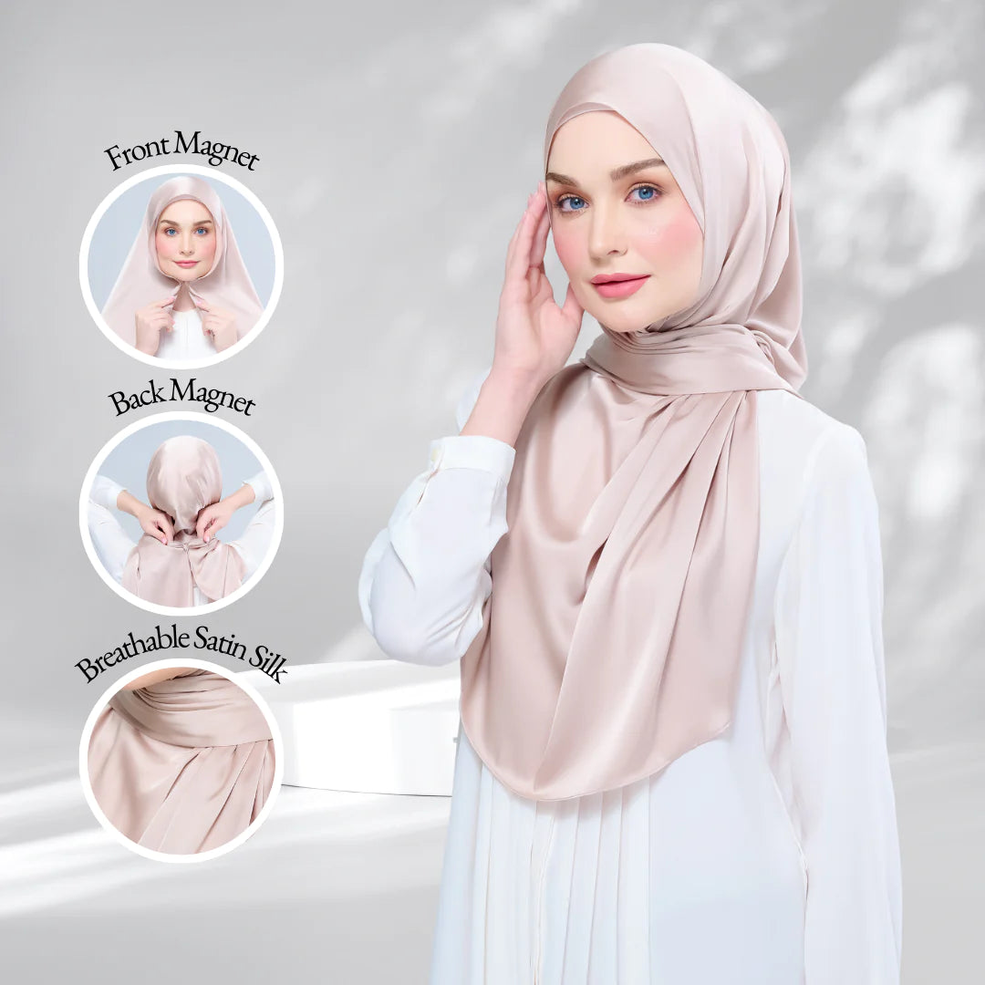 Instant Tag & Go | Satin Silk in Linen Taupe