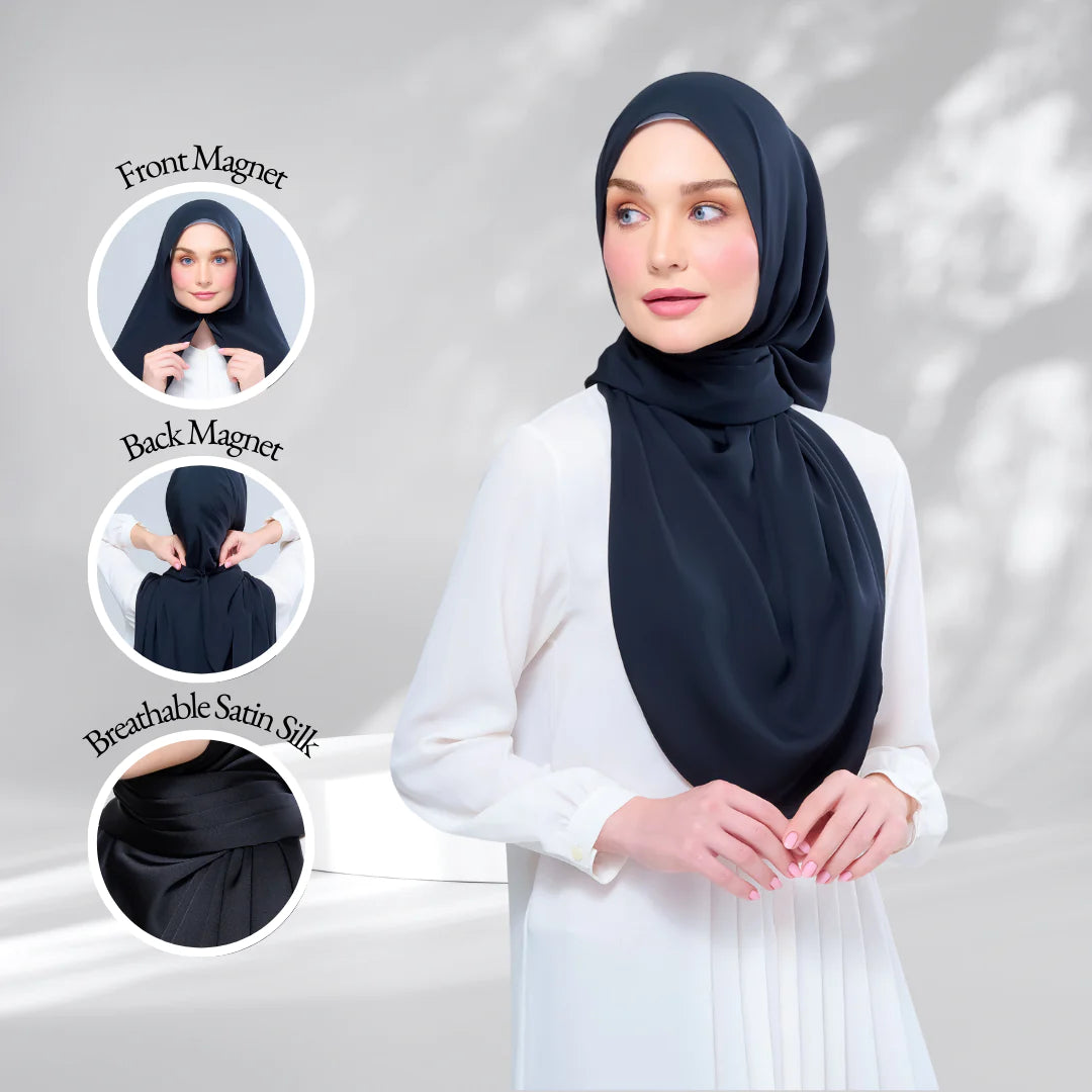Instant Tag & Go | Satin Silk in Pitch Black