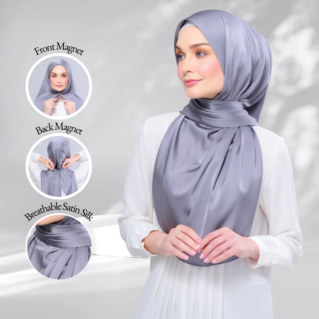 Instant Tag & Go | Satin Silk in Titanium Grey