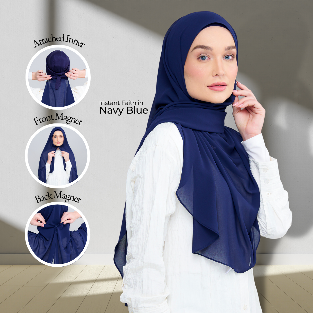 Instant Faith in Navy Blue