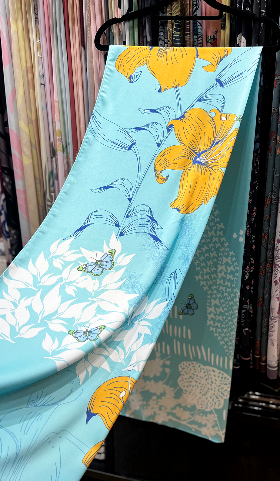 Blooming Nyonya in Cyan