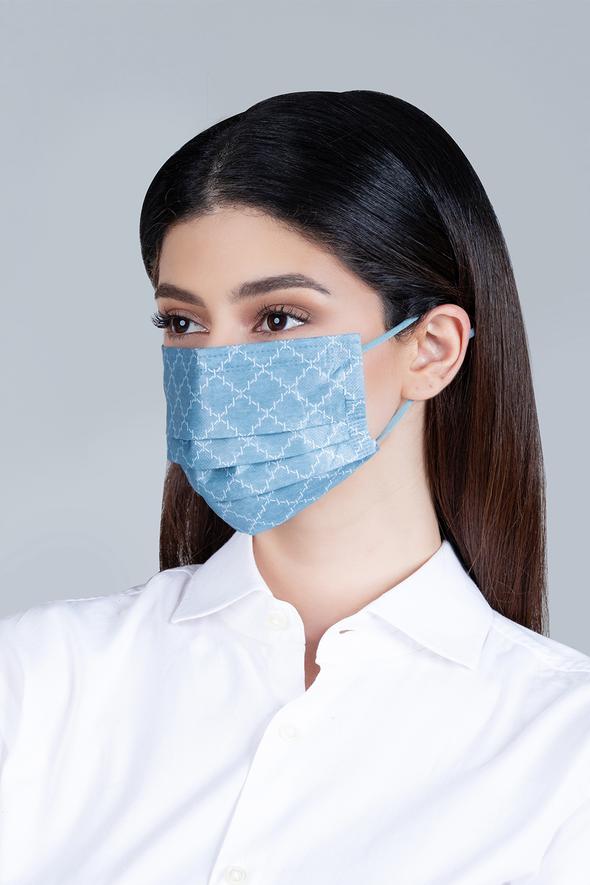 Earloop 3-Ply Mask in Denim 2.0