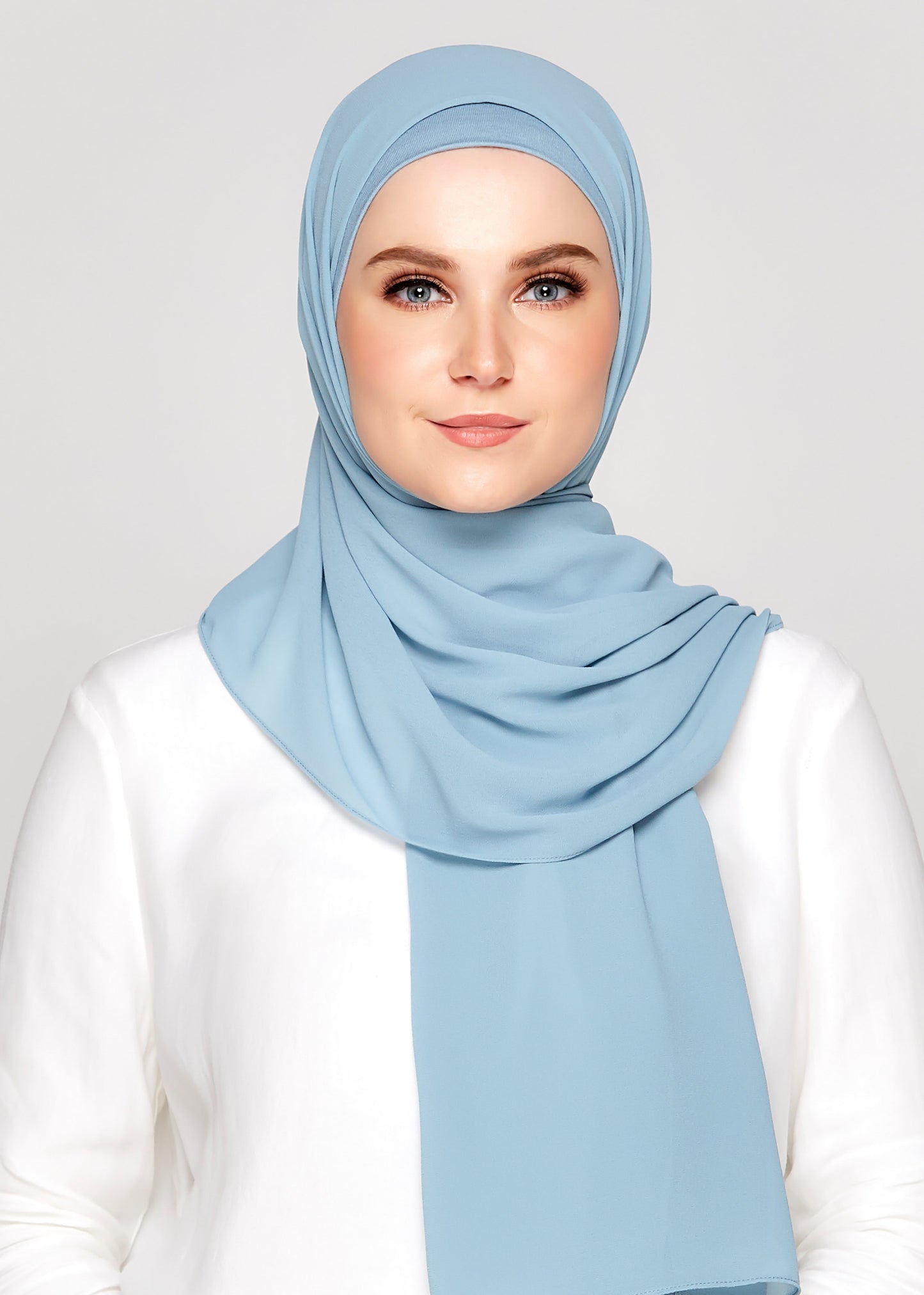 Chiffon Gabana in Maya Blue