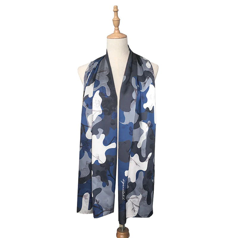 Spring Summer Camo Shawl in Nami River