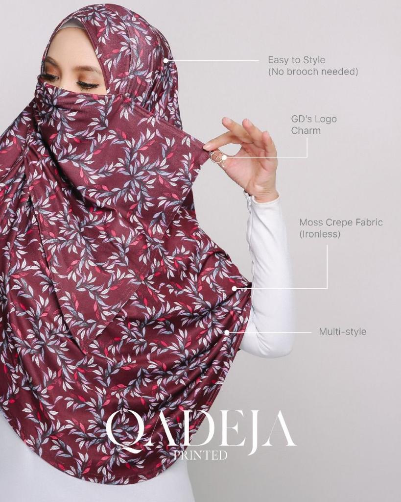 Qadeja Printed in Lily