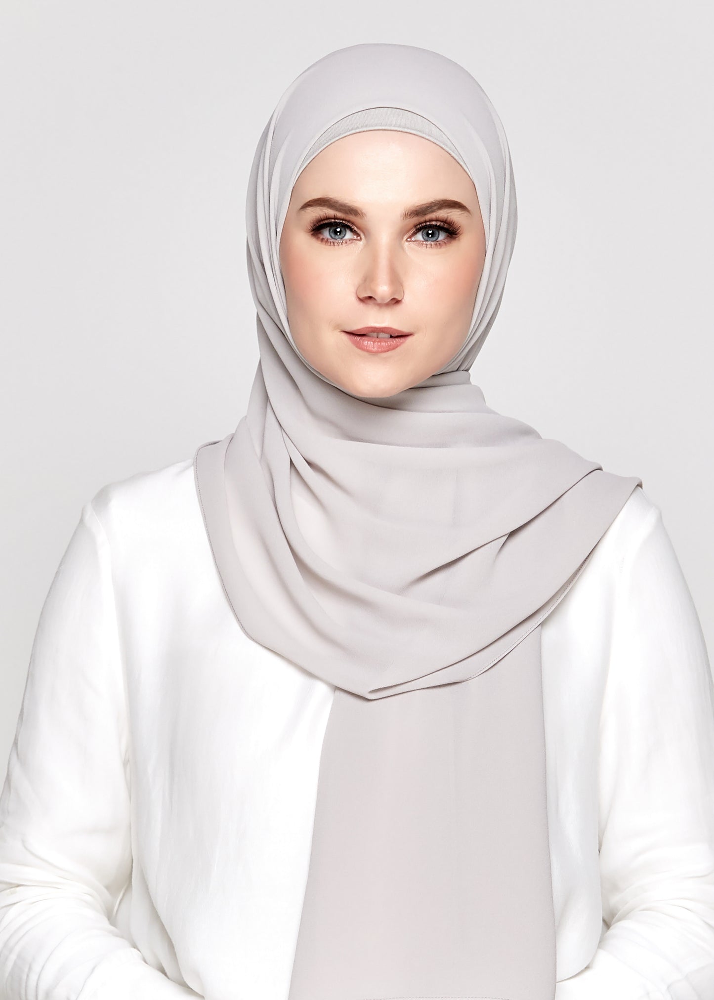 Chiffon Gabana in Platinum Grey
