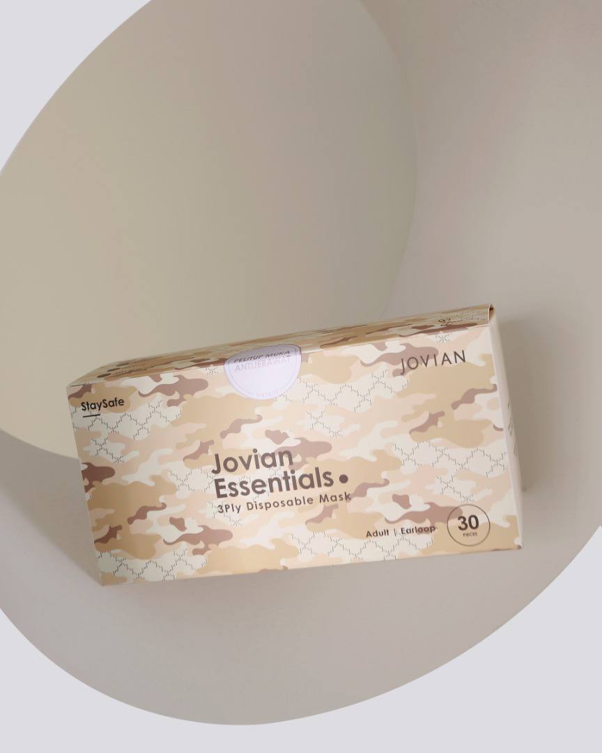 Earloop 3-Ply Mask in Camo Pastel