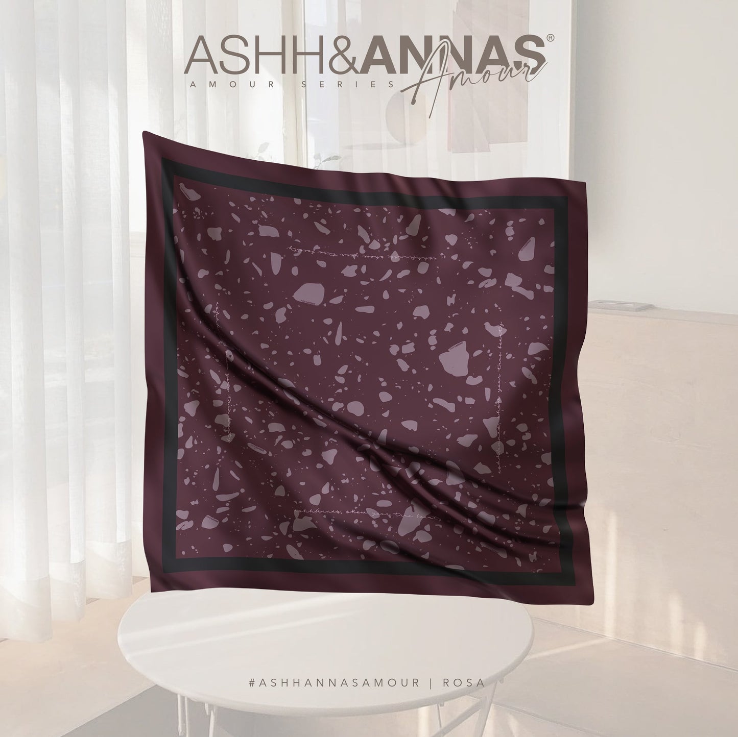 Amour Series Square in Rosa