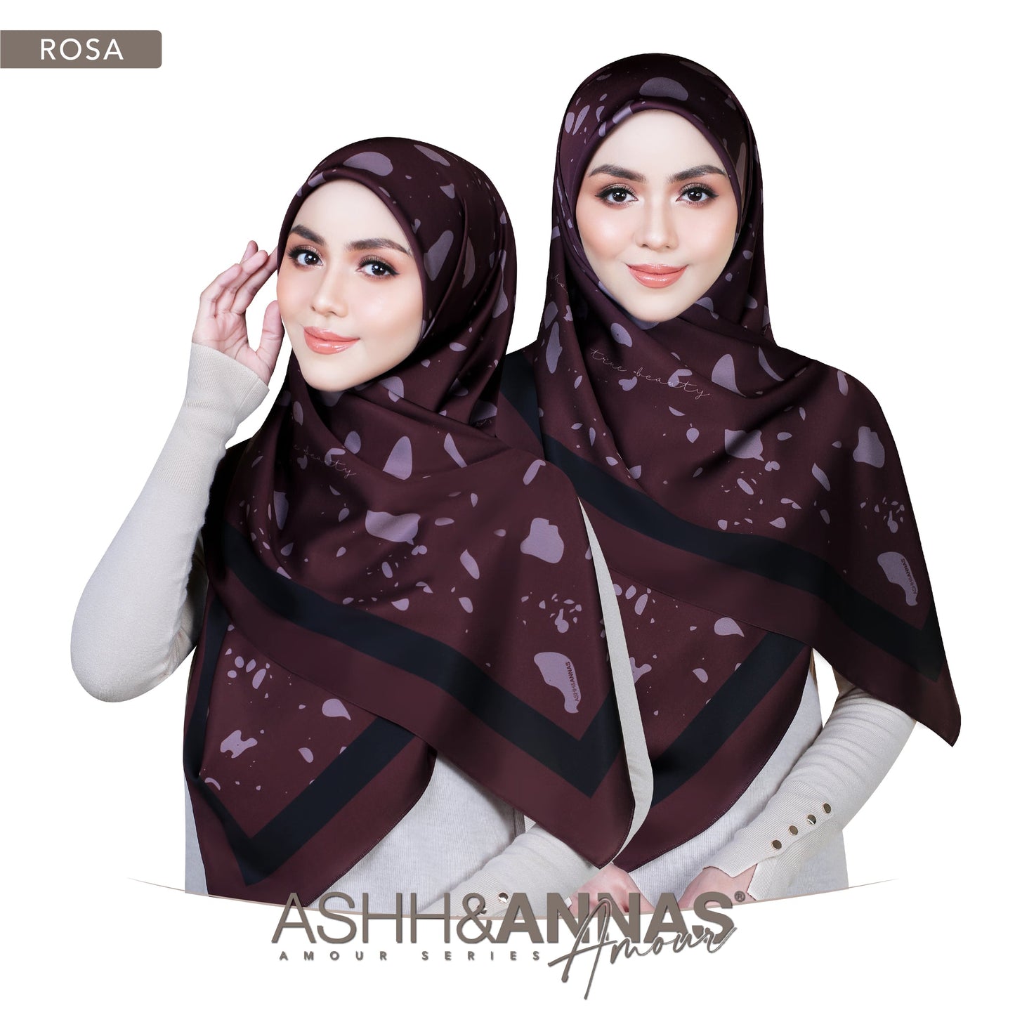 Amour Series Square in Rosa