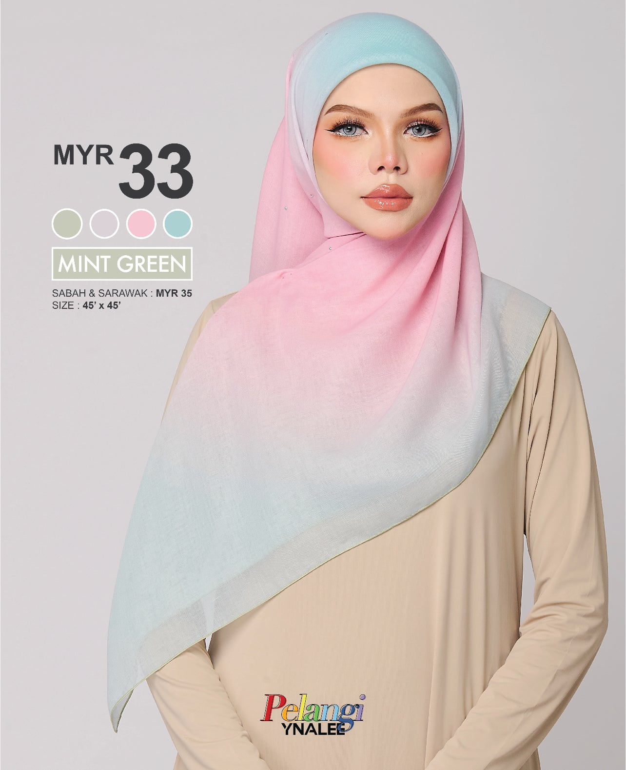 Pelangi in Mint Green