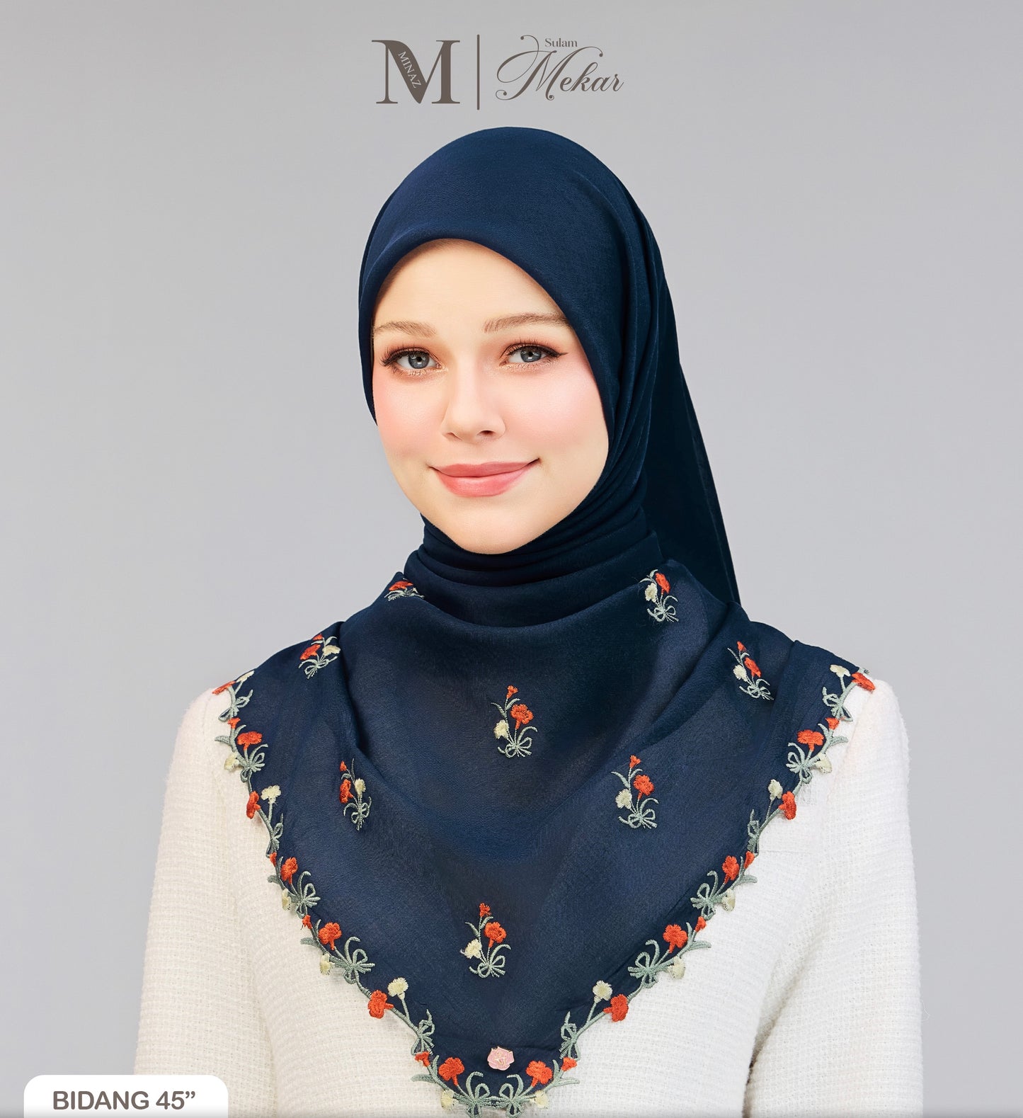 Sulam Mekar in Dark Blue 45”