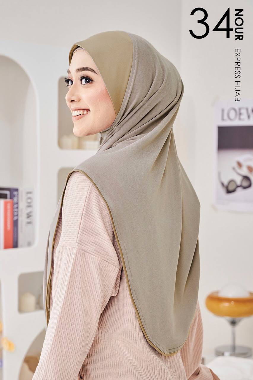 Nour Express Hijab in Ash Grey