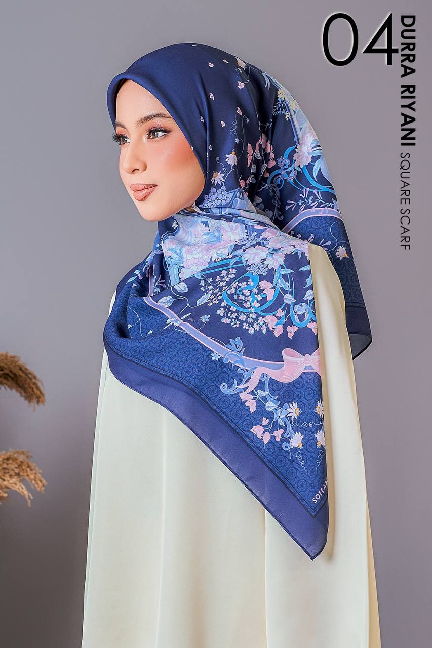 Durra Riyani in Salsabila (Navy Blue) Square