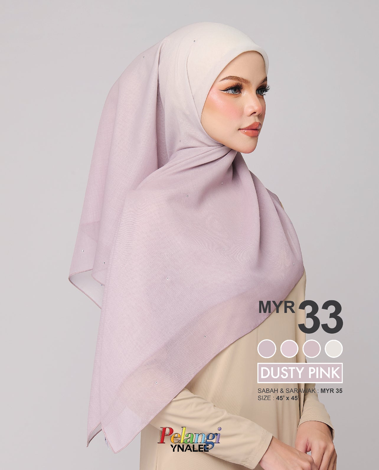 Pelangi in Dusty Pink