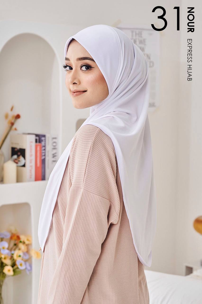 Nour Express Hijab in White