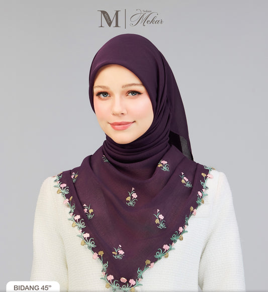 Sulam Mekar in Dark Purple 45”