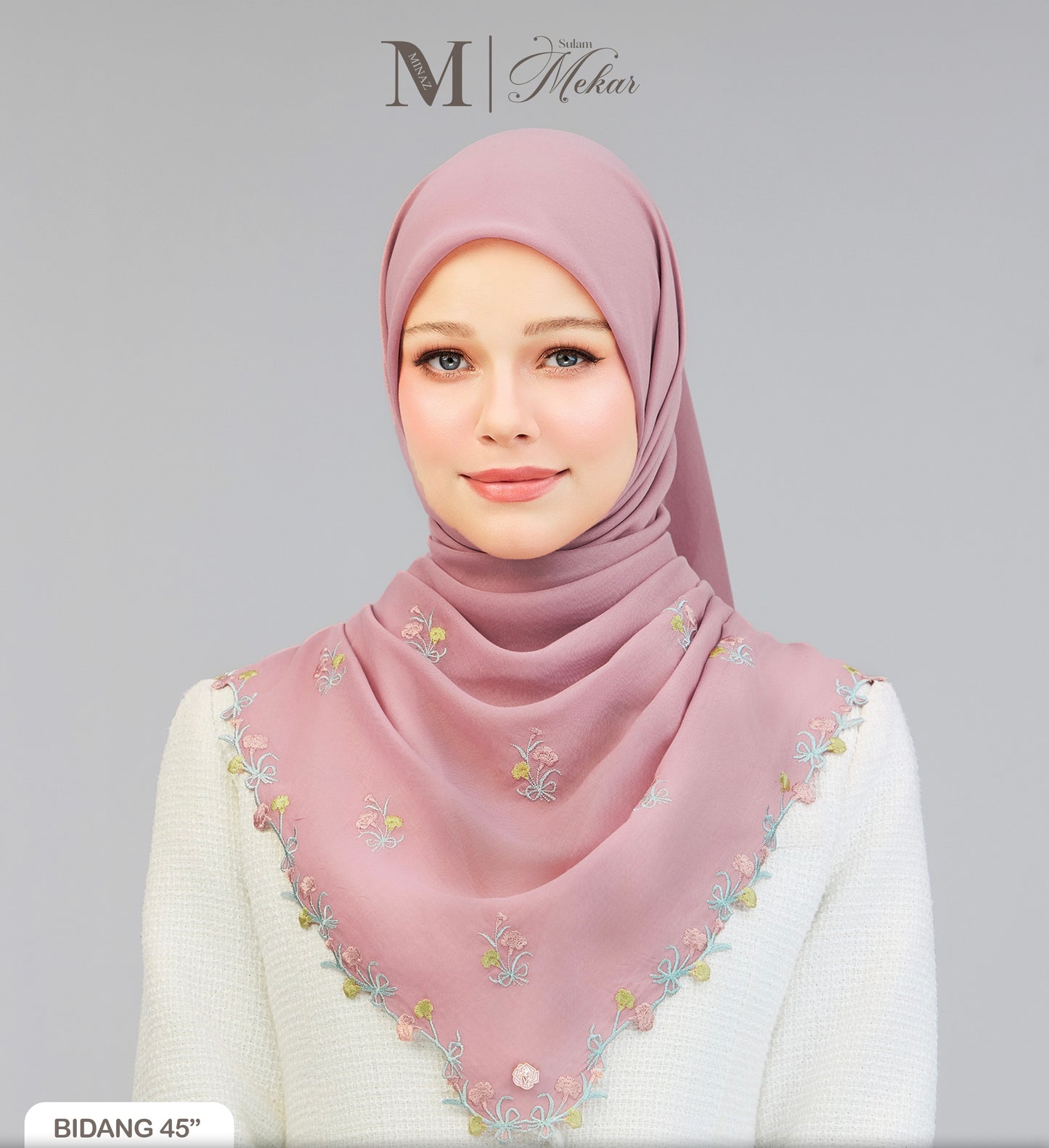 Sulam Mekar in Dusty Pink 45”