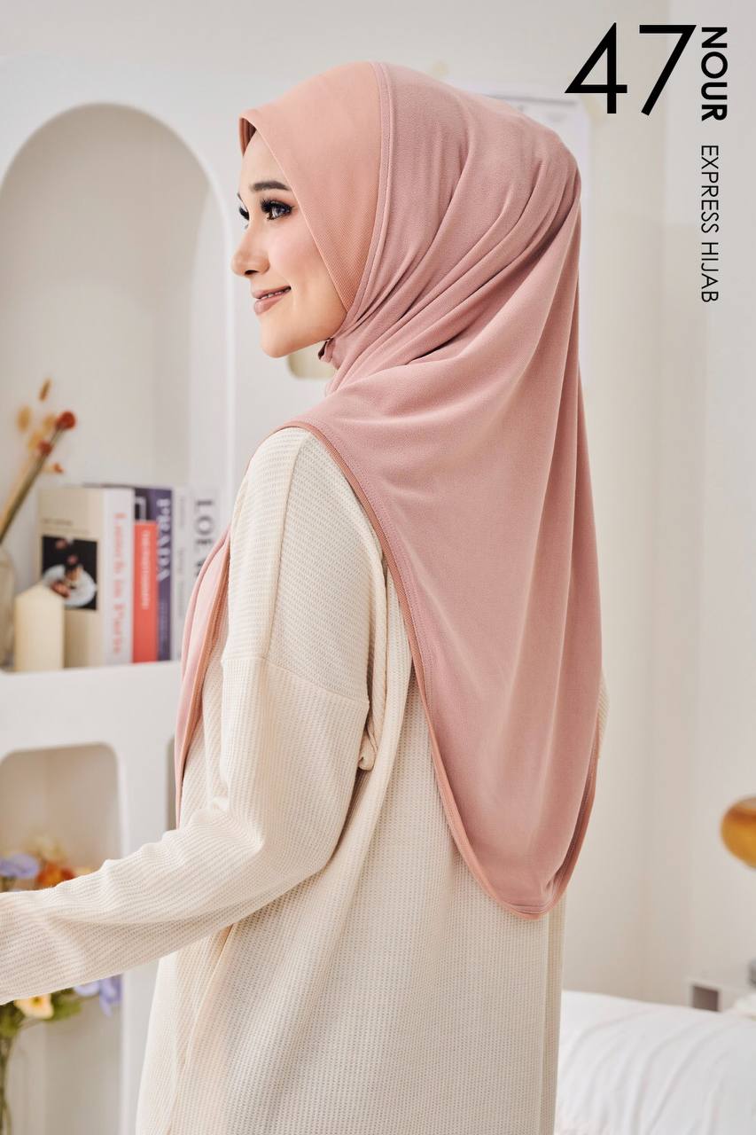 Nour Express Hijab in Nude Pink