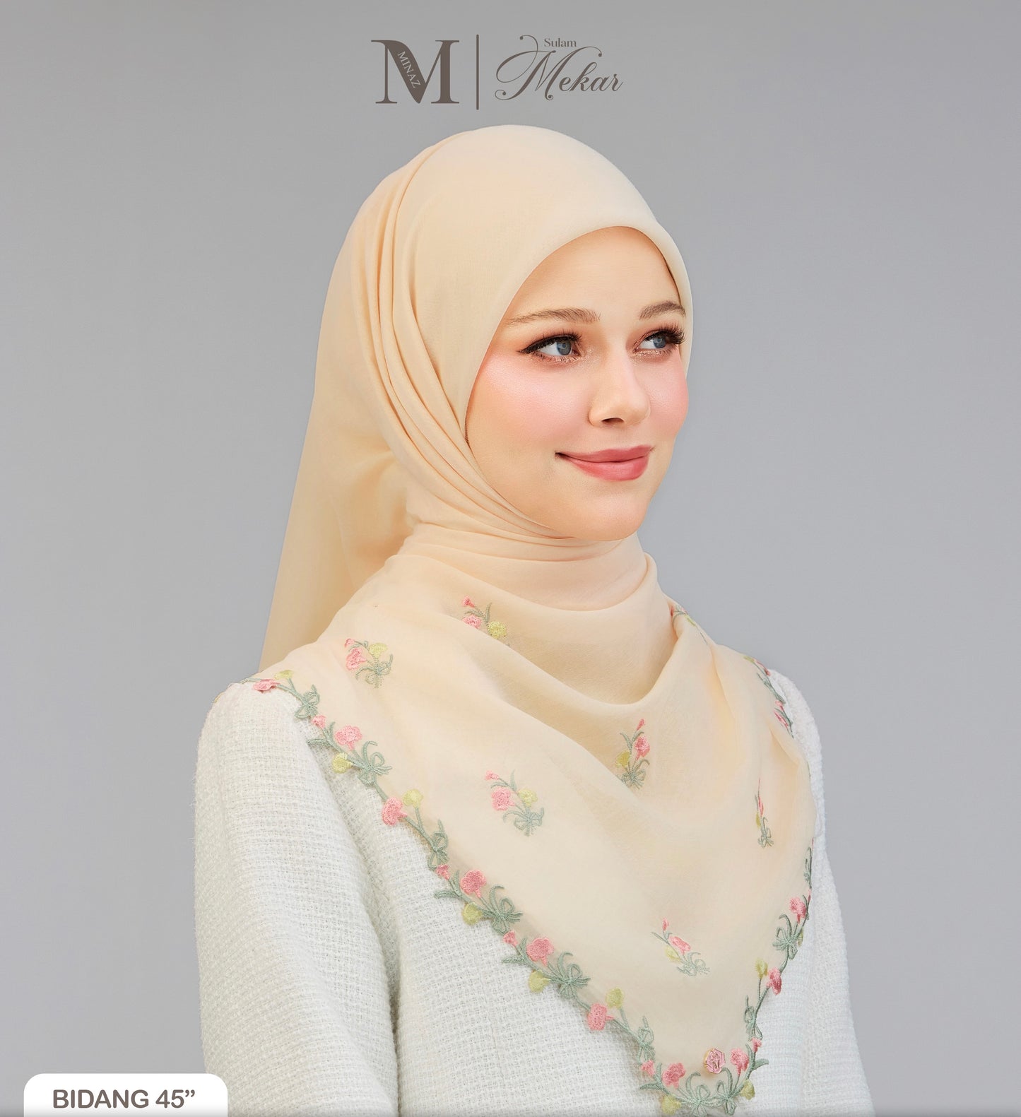 Sulam Mekar in Cream 45”