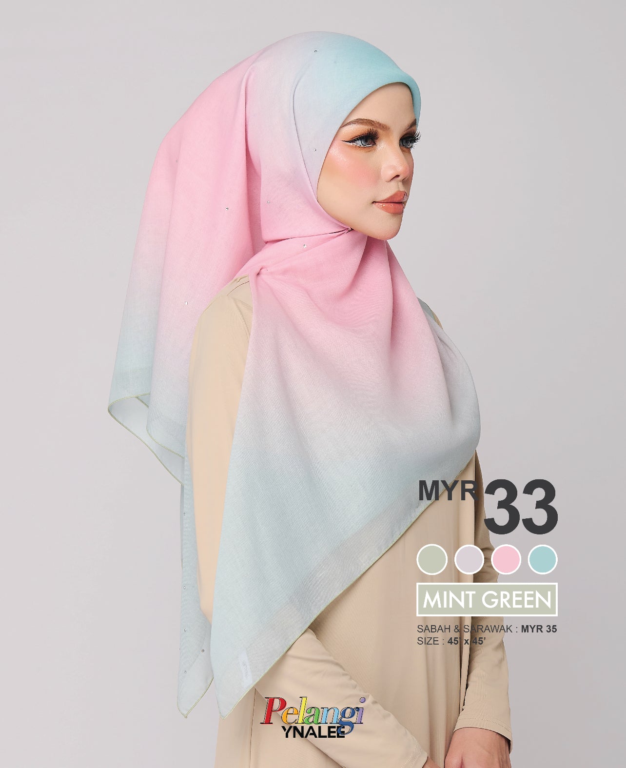 Pelangi in Mint Green