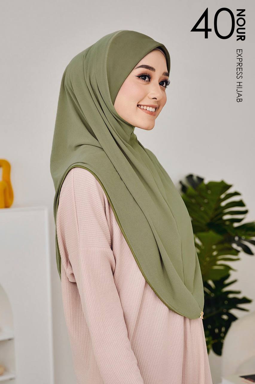 Nour Express Hijab in Pistachio