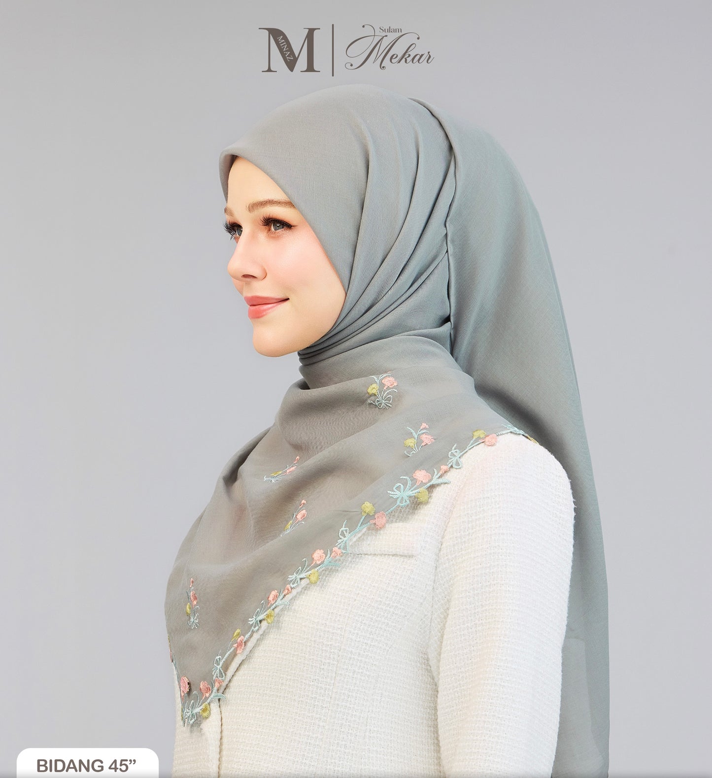 Sulam Mekar in Grey 45”