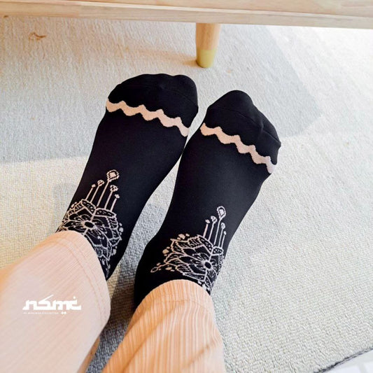 Hazel Black Hijab Socks (B2)