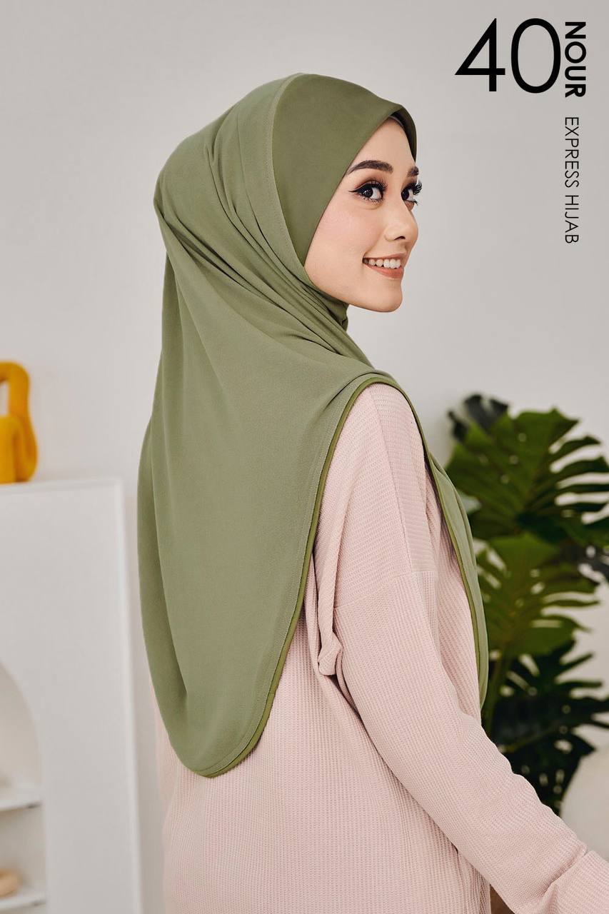 Nour Express Hijab in Pistachio