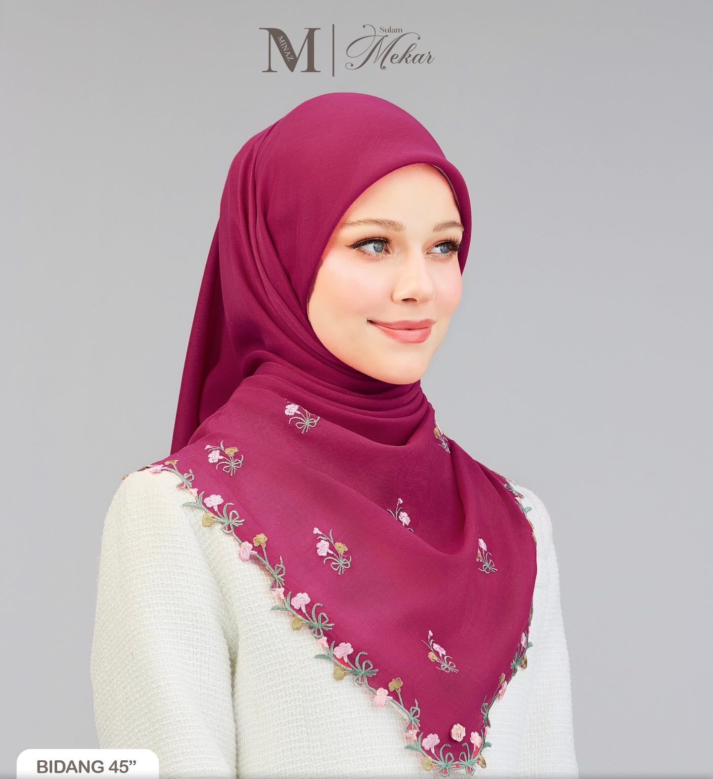 Sulam Mekar in Magenta 45”