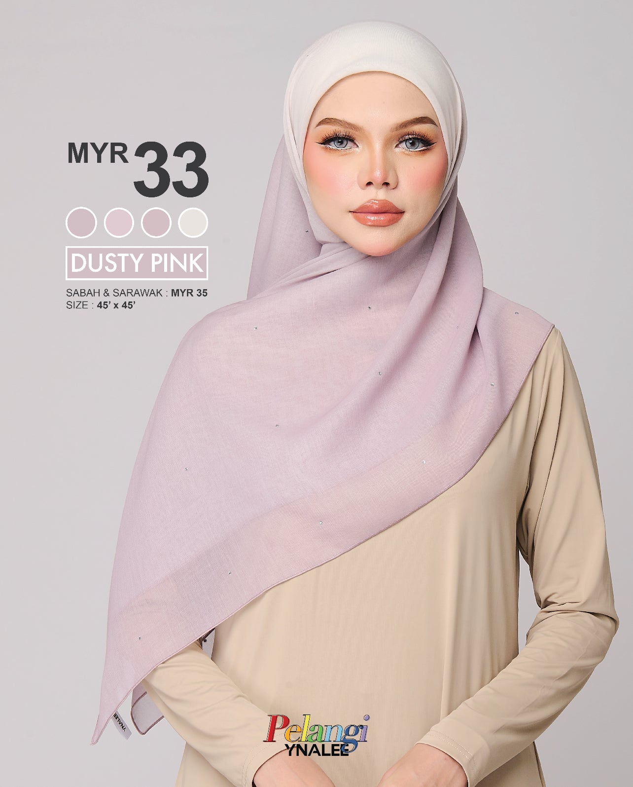 Pelangi in Dusty Pink