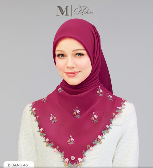 Sulam Mekar in Magenta 45”
