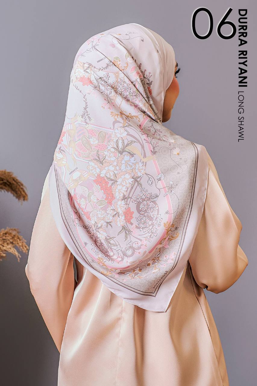 Durra Riyani in Lestika (Light Nude) Shawl