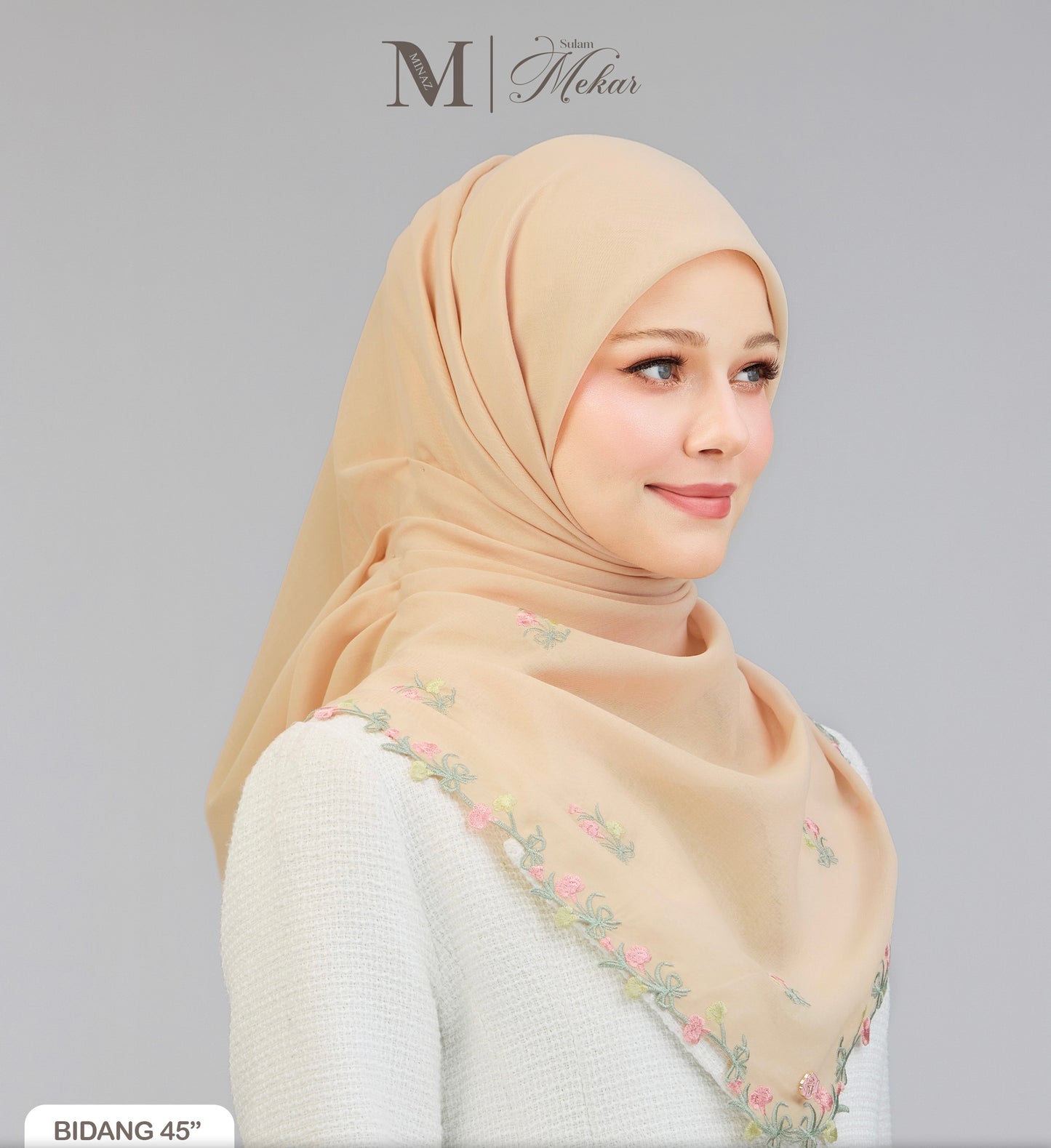 Sulam Mekar in Dusty Peach 45”